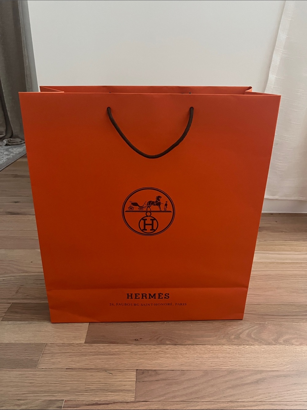 Large Hermes shopping bag
